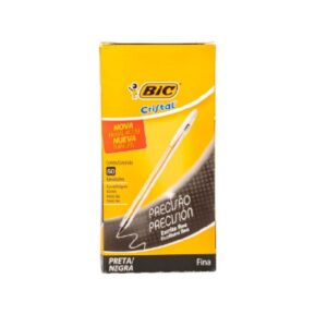 BOLIGRAFOS BIC FINA 0.8mm CRISTAL PRECISION NEGRO