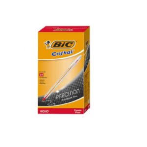 BOLIGRAFOS BIC FINA 0.8mm CRISTAL PRECISION ROJO