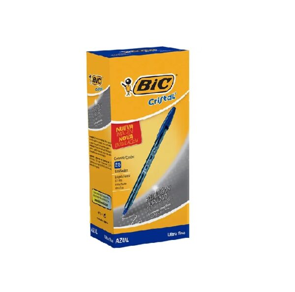 BOLIGRAFOS BIC ULTRA FINA 0.7mm CRISTAL PRECISION AZUL