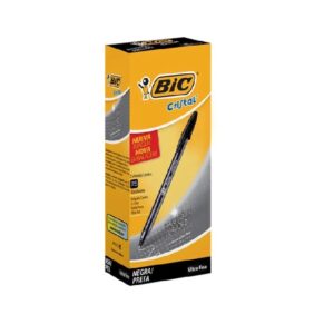BOLIGRAFOS BIC ULTRA FINA 0.7mm CRISTAL PRECISION NEGRO