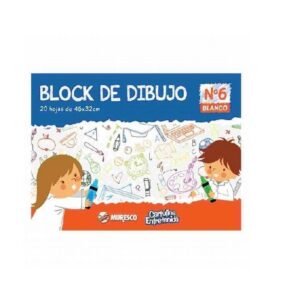 BLOCK DIBUJO No 6 BLANCO x 20 HOJAS MURESCO