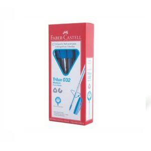 BOLIGRAFOS FABER-CASTELL TRILUX 032 MEDIO CRISTAL-COLORS Celeste