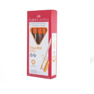BOLIGRAFOS FABER-CASTELL TRILUX 032 MEDIO CRISTAL-COLORS Naranja