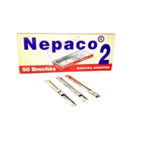 BROCHES NEPACO METALICO  No 2 CAJAx50