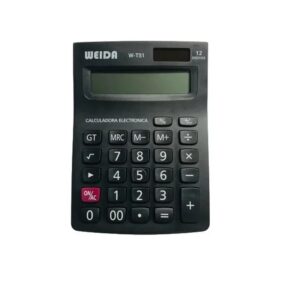 CALCULADORA DE ESCRITORIO 14X10cm 12 DIGITOS WT51 WEIDA
