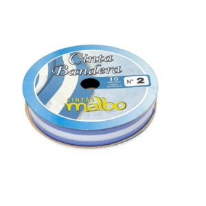 CINTA ARGENTINA No 2 ROLLO DE 12mm X 10 MTS.