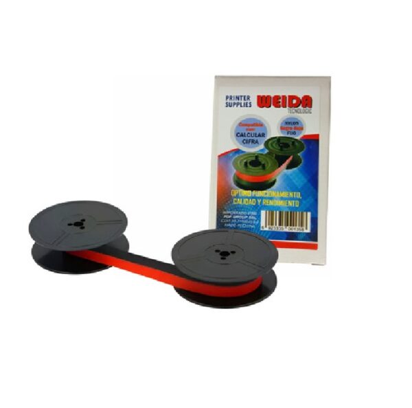 CINTAS PARA MAQUINAS DE CALCULAR CIFRA NEGRO/ROJO WEIDA