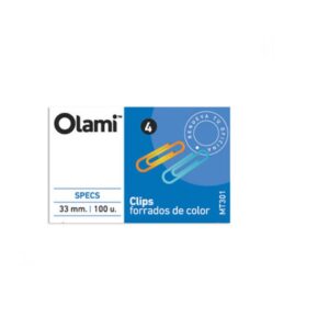 CLIPS No 4 (33mm) FORRADO COLOR CAJAx100
