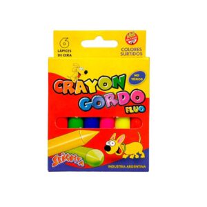 LAPICES PASTA CAJAx 6 SENORITA FLUO GORDOS