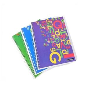 CUADERNOS ESPIRAL 21x27cm  60 HOJ.RAYADAS TAPA SEMI-DURA ASAMBLEA