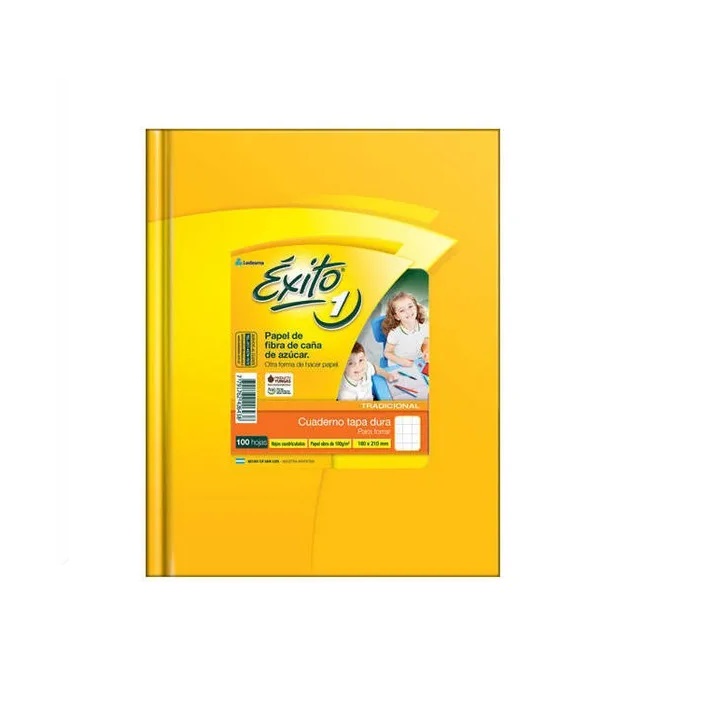 CUADERNOS TAPA DURA 16x21 100 HJS .RAY. EXITO FORRADO