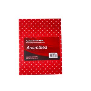 CUADERNOS TAPA DURA 16x21  50 HOJ.RAY. ASAMBLEA ***LUNARES
