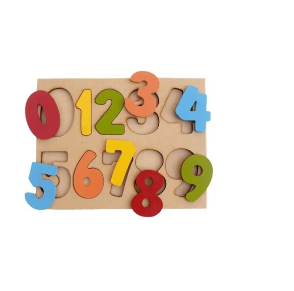 DIDACTICOS MADERA NUMEROS (0 AL 9) 22x17cm