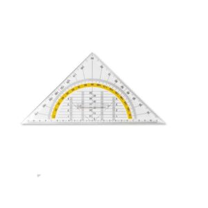 ESCUADRAS 25cm x 45o DOZENT TECNICA MULTIUSO EN BOLSA