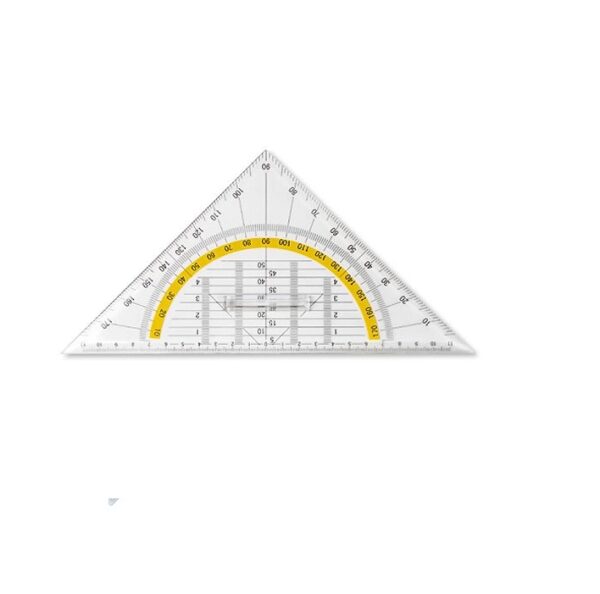 ESCUADRAS 25cm x 45o DOZENT TECNICA MULTIUSO EN BOLSA