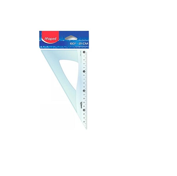 ESCUADRAS 20cm x 60o MAPED CRISTAL EN BOLSITA