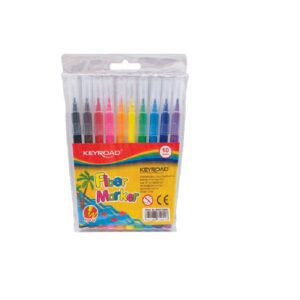 FIBRAS ESCOLARESx10 COLORES LARGAS KEYROAD