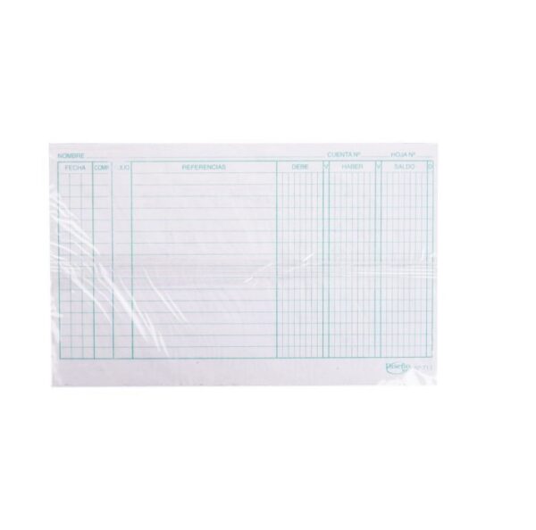 FICHAS CTA.CTE. No3 X 100 FICHAS 20x12 CM - Image 2