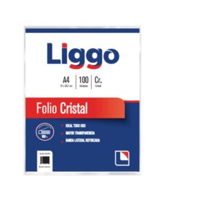 FOLIOS A4 TRANSPARENTES LIGGO CRISTAL