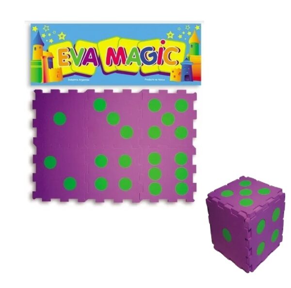 DIDACTICOS GOMA EVA DADO 9x9 CM