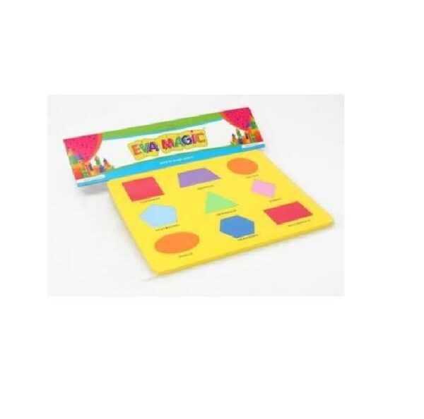 DIDACTICOS GOMA EVA FIGURAS GEOMETRICAS PLANCHA X 9 FIGURAS