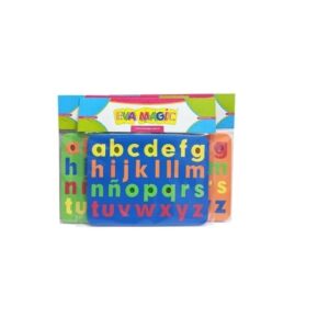 DIDACTICOS GOMA EVA ABECEDARIO IMPRENTA MINUSCULA EN PLANCHA DE 20x27c
