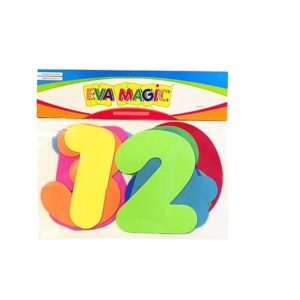 DIDACTICOS GOMA EVA CASCARITAS 7 CM x20 NUMEROS