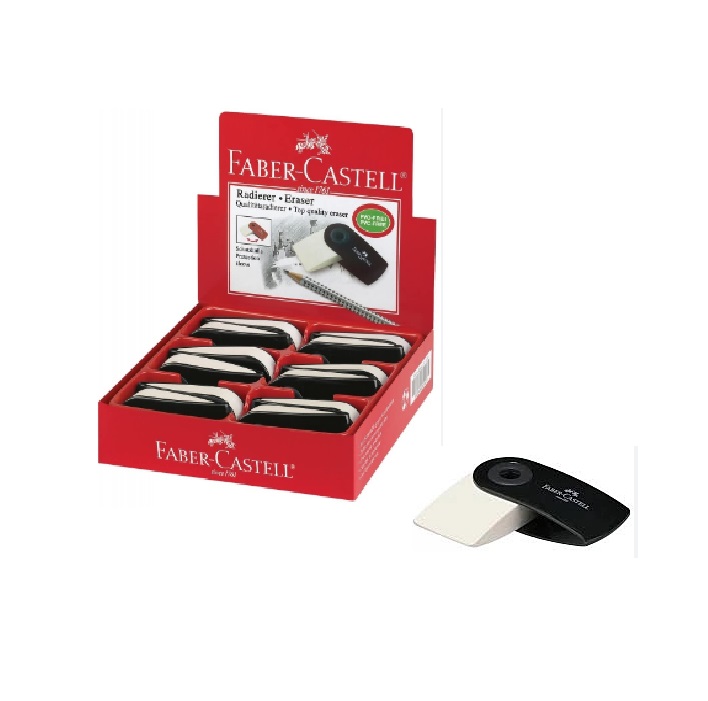 GOMAS BORRAR LAPIZ BLANCA MINI SLEEVE FABER-CASTELL