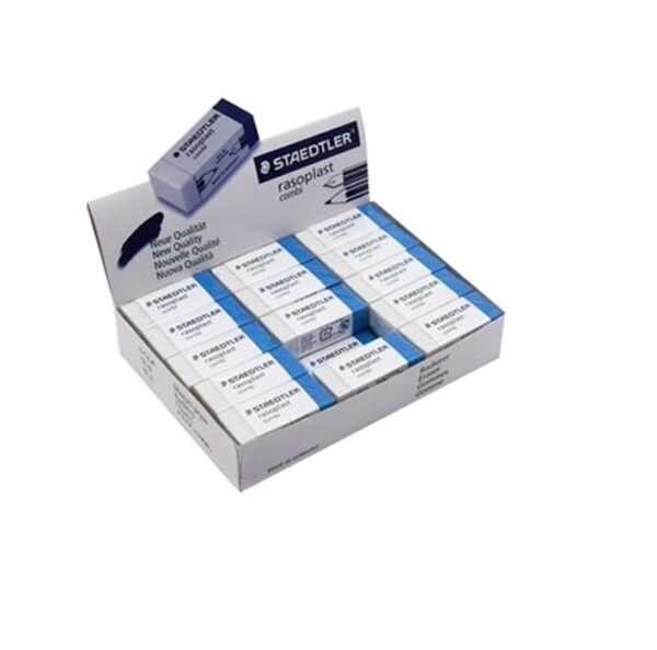 GOMAS BORRAR LAPIZ/TINTA STAEDTLER 526-BT BLANCA/GRIS CAJAx30