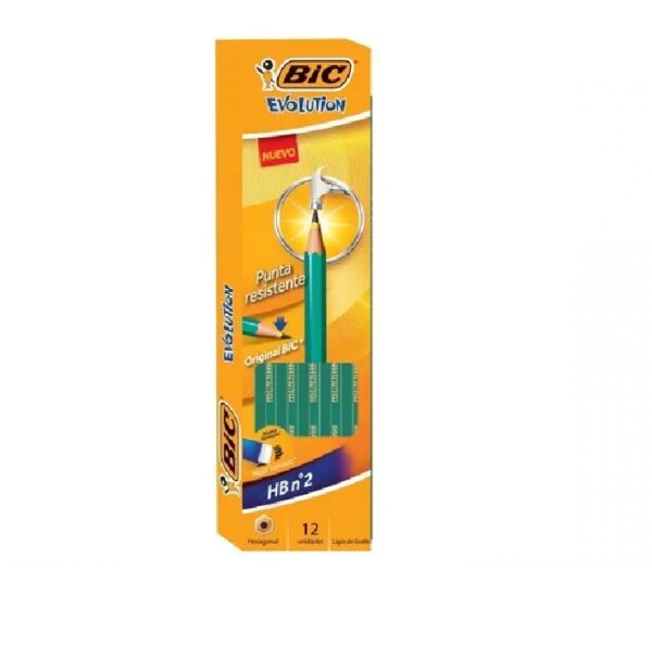 LAPIZ NEGRO HB=2 BIC EVOLUTION CAJAx12