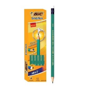 LAPIZ NEGRO HB=2 C/GOMA BIC EVOLUTION CAJAx12
