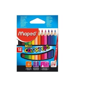 LAPICES COLORES 12 CORTOS MAPED STRONG MINI