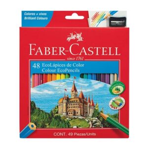 LAPICES COLORES 48 LARGOS FABER-CASTELL