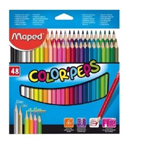 LAPICES COLORES 48 LARGOS MAPED