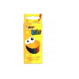 LAPICES COLORES  6 CORTOS BIC-KIDS