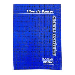 LIBROS BANCOS 52 HOJAS DISENO