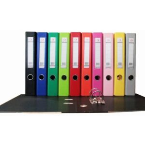 REGISTRADORES OFICIO LOMO ANGOSTO PVC FORRADO THE PEL