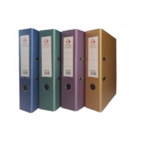 REGISTRADORES A4 LOMO ANGOSTO PVC FORRADO THE PEL METALIZADOS