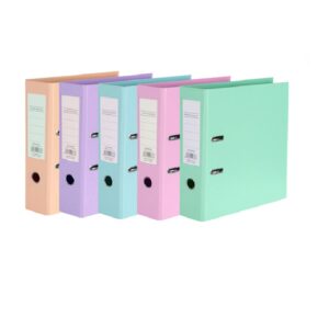 REGISTRADORES A4 LOMO ANGOSTO PVC FORRADO THE PEL COLORES PASTEL