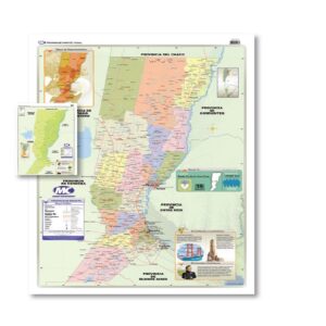 MAPAS MURAL MC SANTA FE FIS/POL L/V 2FAZ 102x72 cm