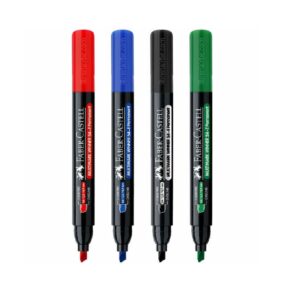 MARCADORES PERMANENTE PUNTA CHATA 54 FABER-CASTELL Azul