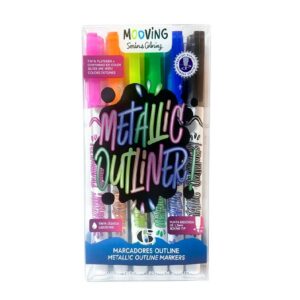 MARCADORES METALICOS OUTLINDER EN BLISTERx6 MOOVING