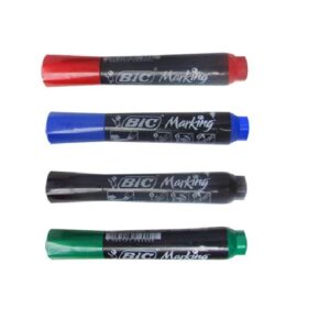 MARCADORES PERMANENTE PUNTA CHATA BIC AZUL