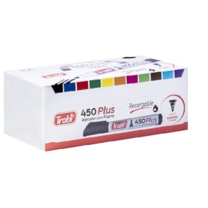 MARCADORES P/PIZARRA PUNTA REDONDA TRABI-450 RECARGABLE