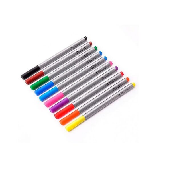 MICROFIBRAS AL AGUA FABER CASTELL FINEPEN GRIP Celeste