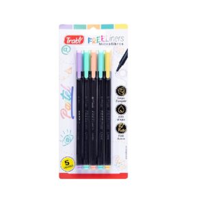 MICROFIBRAS AL AGUA TRABI FREE LINER PUNTA METALICA COLORES PASTEL