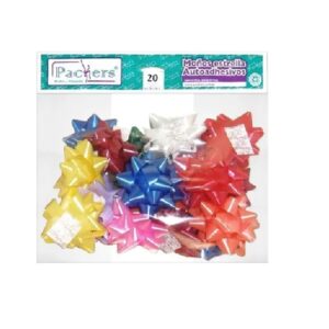 MONOS REGALOS ESTRELLA BRILLANTE No 2 COLORES SURTIDOS PAQx50