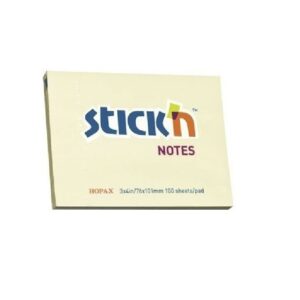 NOTAS AUTOADHESIVAS 76x101 100 HOJAS AMARILLAS STICKN 21008