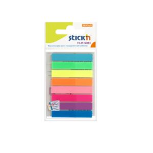 NOTAS AUTOADHESIVAS 45x8mm 160 BANDERITAS EN 8-COLORES STICKN 21401