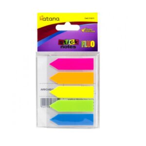 NOTAS AUTOADHESIVAS 42x12 100 HOJAS 5 COLORES FLUO KATANA 515075